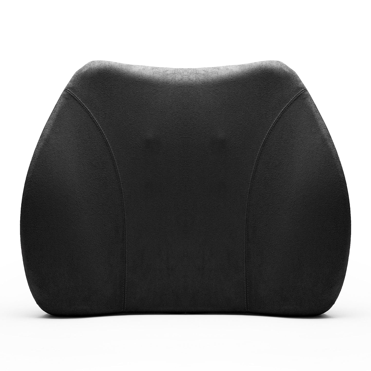 WENNEBIRD Model Q Lumbar Memory Foam Support Pillow to Improve Posture, Black