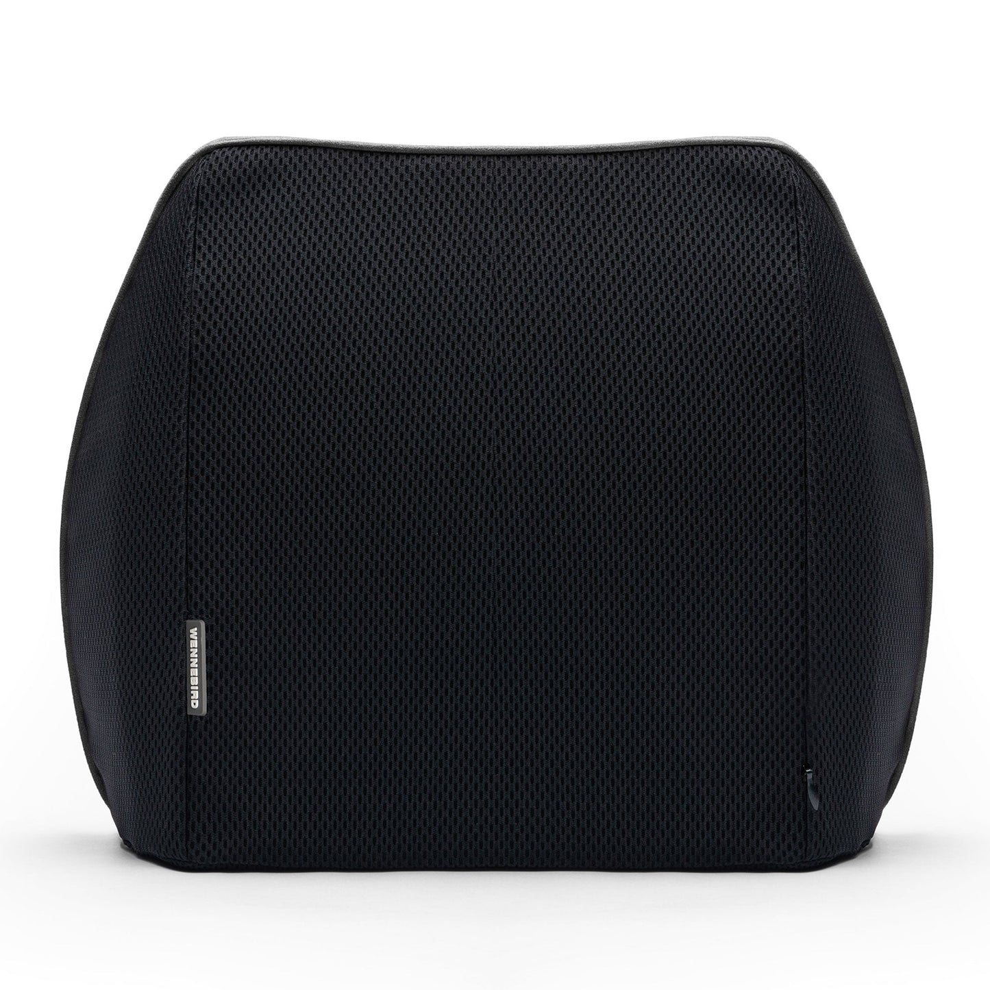 WENNEBIRD Model Q Lumbar Memory Foam Support Pillow to Improve Posture, Black