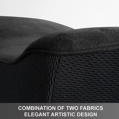 WENNEBIRD Model Q Lumbar Memory Foam Support Pillow to Improve Posture, Black