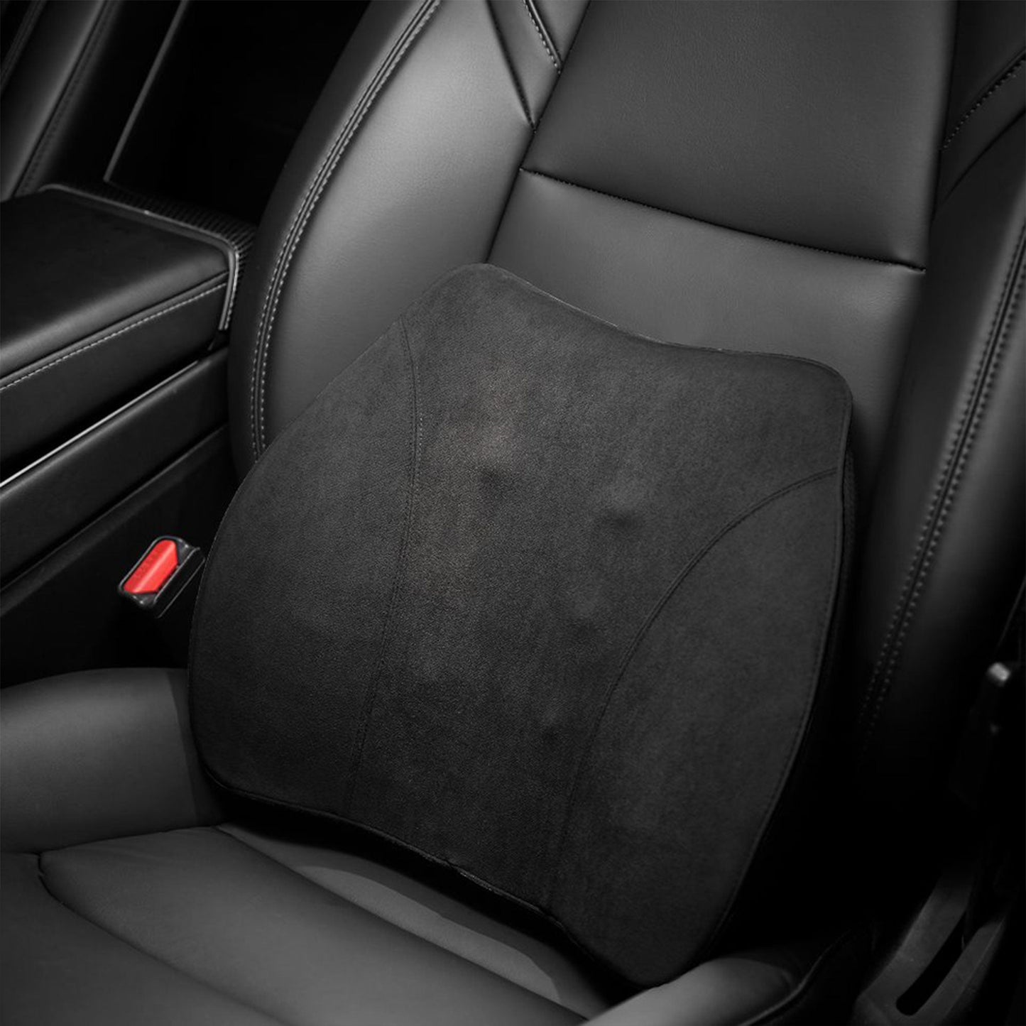 WENNEBIRD Model Q Lumbar Memory Foam Support Pillow to Improve Posture, Black