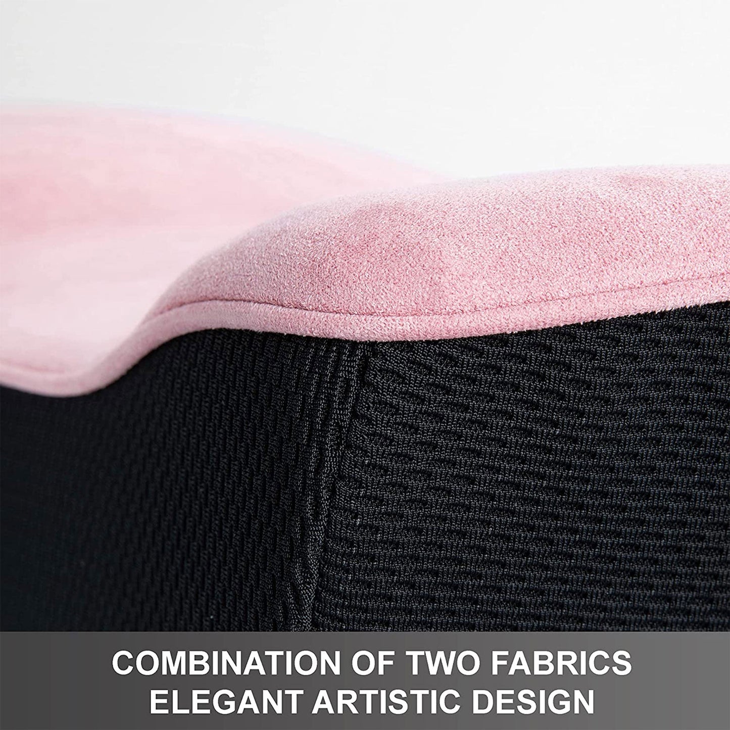 WENNEBIRD Model Q Lumbar Memory Foam Support Pillow to Improve Posture, Pink