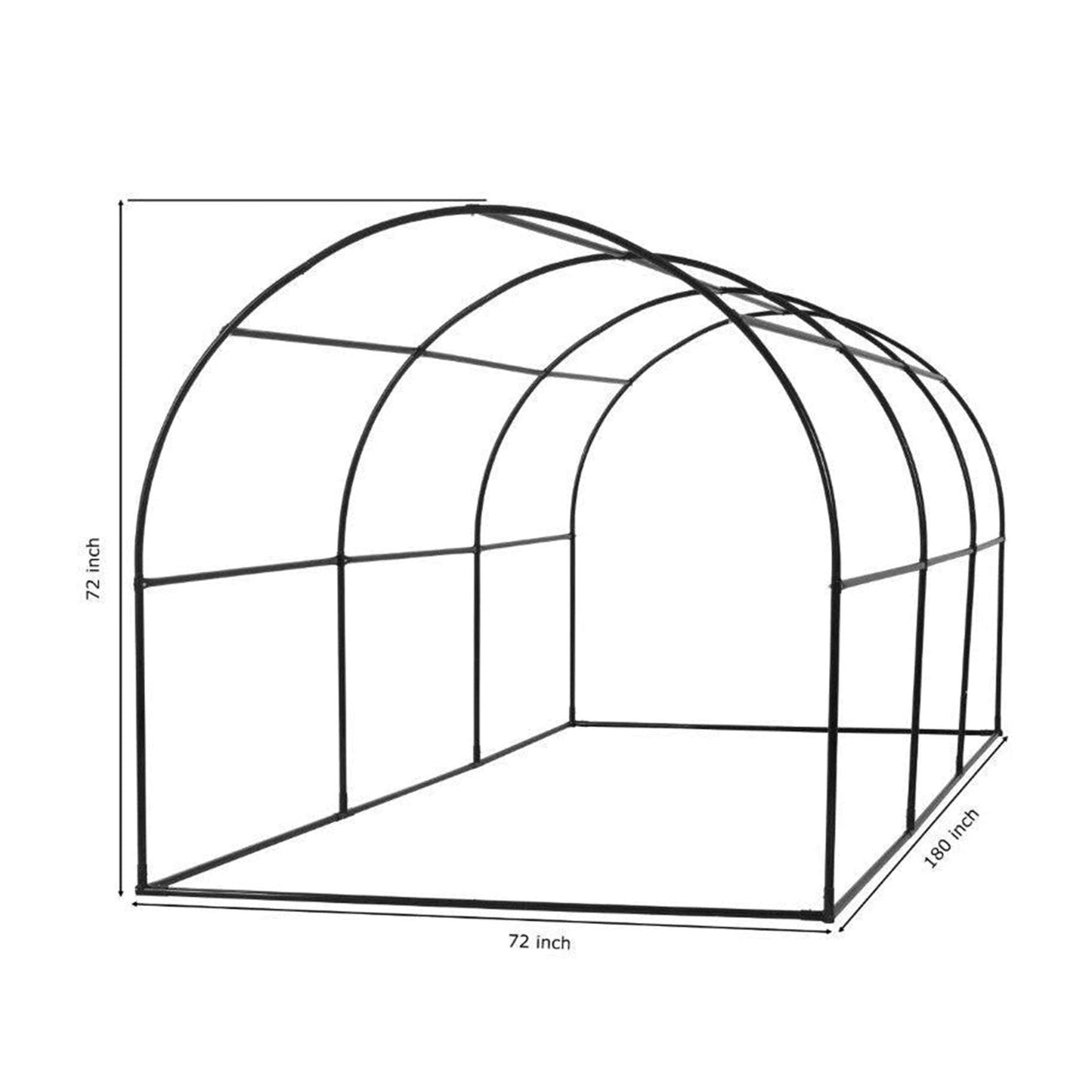 Upper Bounce Ogrow 2 Door Walk In Greenhouse with Ventilation Windows, Green