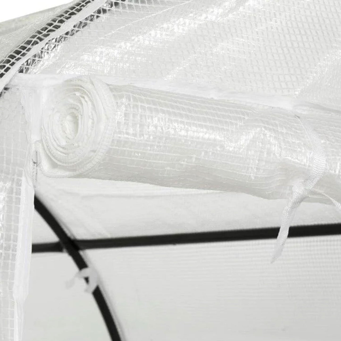 Upper Bounce Ogrow 2 Door Walk In Greenhouse with Ventilation Windows, White