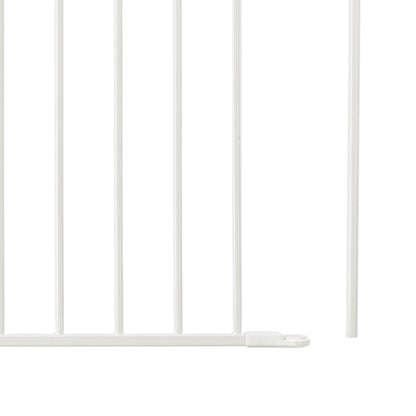 Scandinavian Pet Flex Metal 28.4in Baby Gate Extension Panel Accessory, White