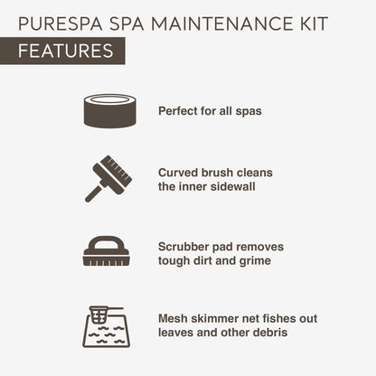 INTEX PureSpa Plus Greywood Inflatable Hot Tub Bubble Jet Spa with Accessory Kit