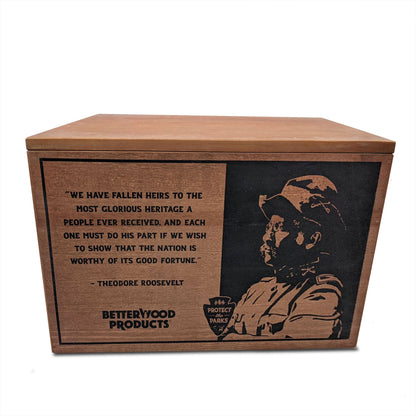 Betterwood Products Fatwood Firestarter in Wooden Crate, Yosemite, 13LB(Damaged)