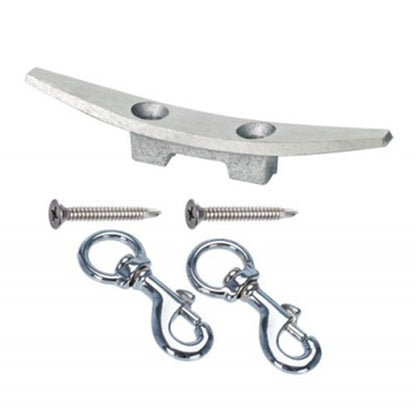 Concord American Flagpole Tapered Aluminum Traditional Pole Kit, Clear, 20 Feet