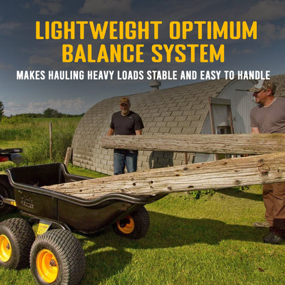 Polar Trailer HD 1500TA Steel Frame Tandem Axle Hauling Trailer w/ Rugged Wheels