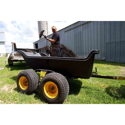 Polar Trailer HD 1500TA Steel Frame Tandem Axle Hauling Trailer w/ Rugged Wheels