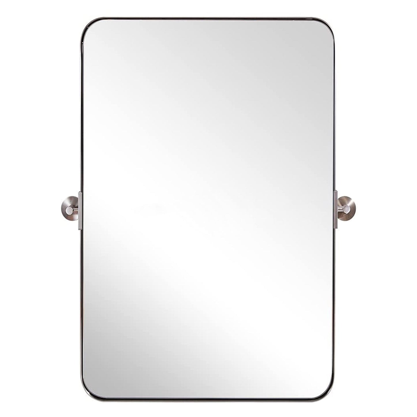 ANDY STAR Modern 22x34" Rectangular Wall Hanging Bathroom Mirror, Brushed Gold