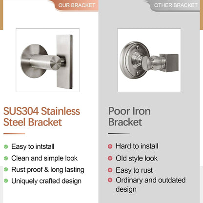 ANDY STAR 22 x 34 Inch Rectangular Tilting Modern Vanity Mirror, Brushed Nickel