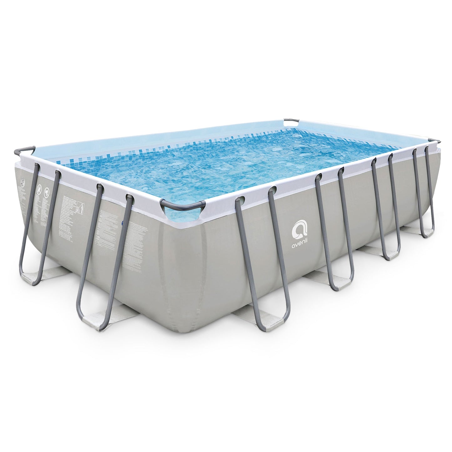 JLeisure 17776 18 x 10 Foot Above Ground Rectangular Steel Frame Swimming Pool