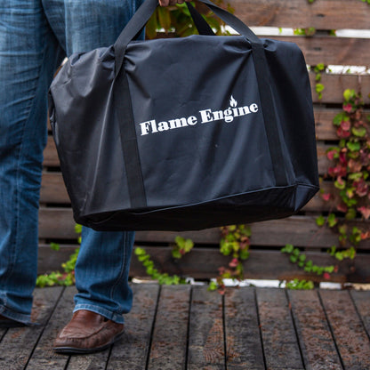 Flame Engine 19" Circular Smokeless Fire Pit w/Carry Bag, 304 Stainless Steel