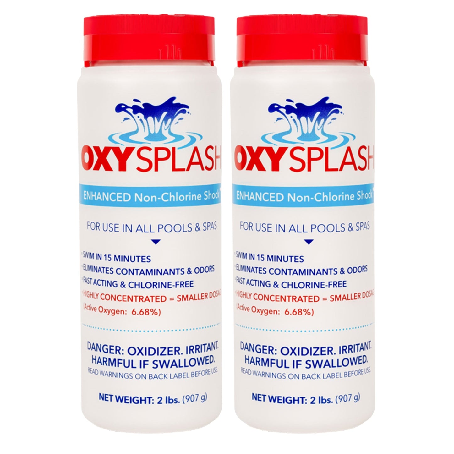 API OXSP2 Oxy Splash Swimming Pool Water Treatment Blend, 2 Pounds (2 Pack)