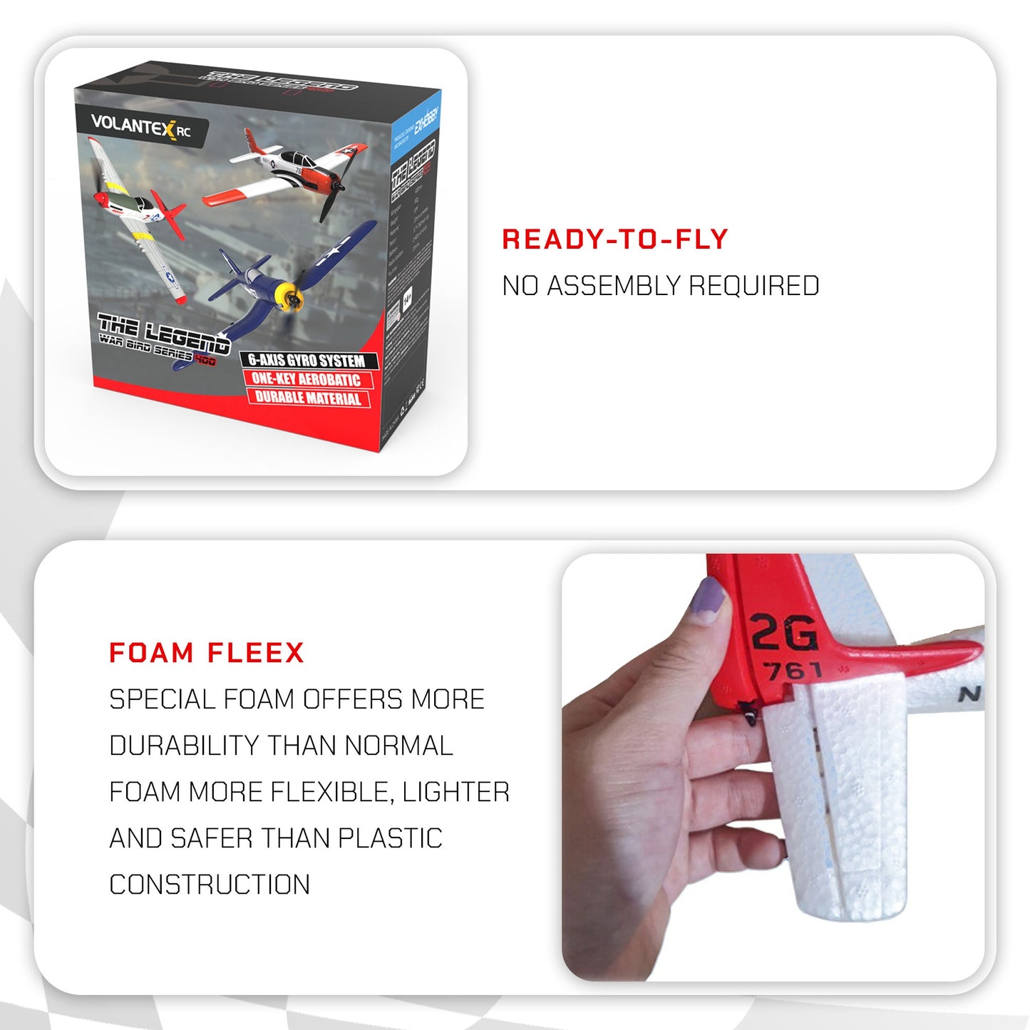 VOLANTEXRC T28 Trojan Ready To Fly Remote Control Airplane with Gyro Stabilizer