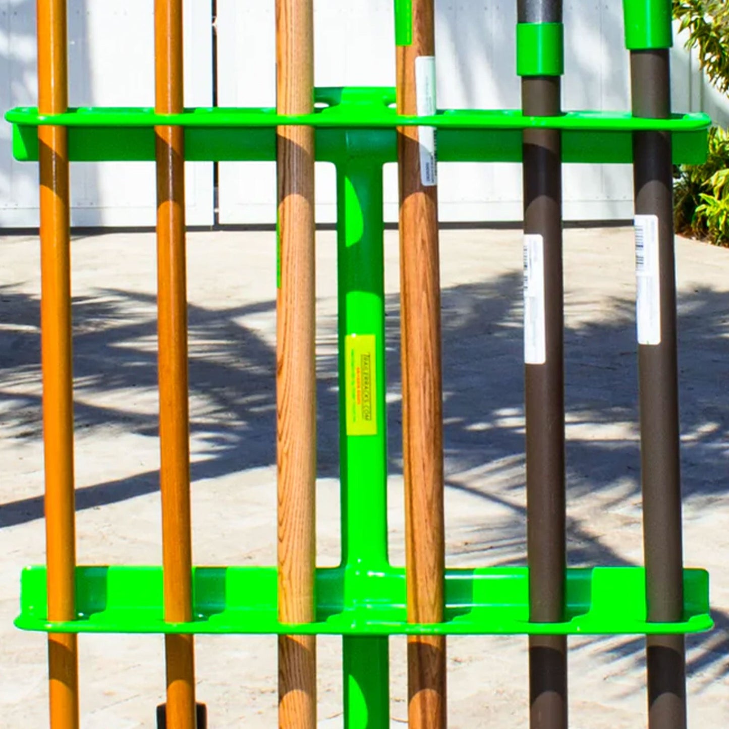 Green Touch Industries Inc Large Steel Hand Tool Rack for Open Trailers, Green