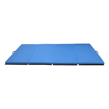 BalanceFrom Fitness 120 x 48" All Purpose Folding Gymnastics Exercise Mat, Blue