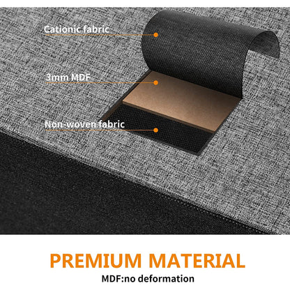 REAHOME 6 Drawer Dresser Organization Storage Unit with Steel Frame, Light Grey