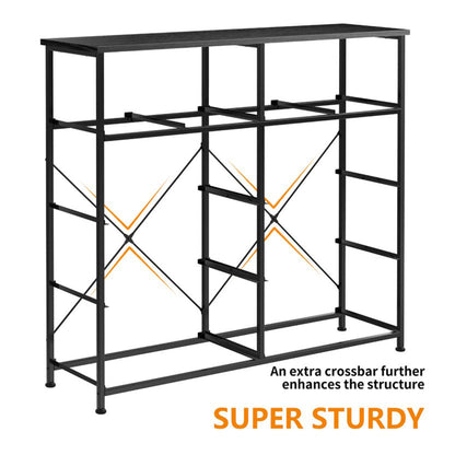 REAHOME 10 Drawer Steel Frame Bedroom Storage Organizer Chest Dresser, Espresso