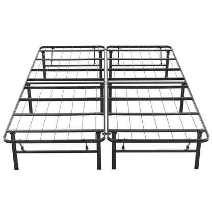 Hercules Folding Metal Bed Frame, 14 Inch Platform Mattress Foundation, King