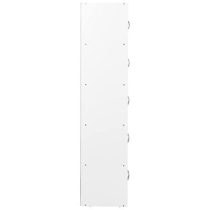 Hodedah 10 Door Enclosed Multipurpose Storage Cabinet for Home/Office, Rainbow