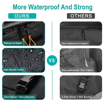 Smashier 15 Cubic Ft Heavy Duty Waterproof Car Rooftop Cargo Carrier Bag, Black