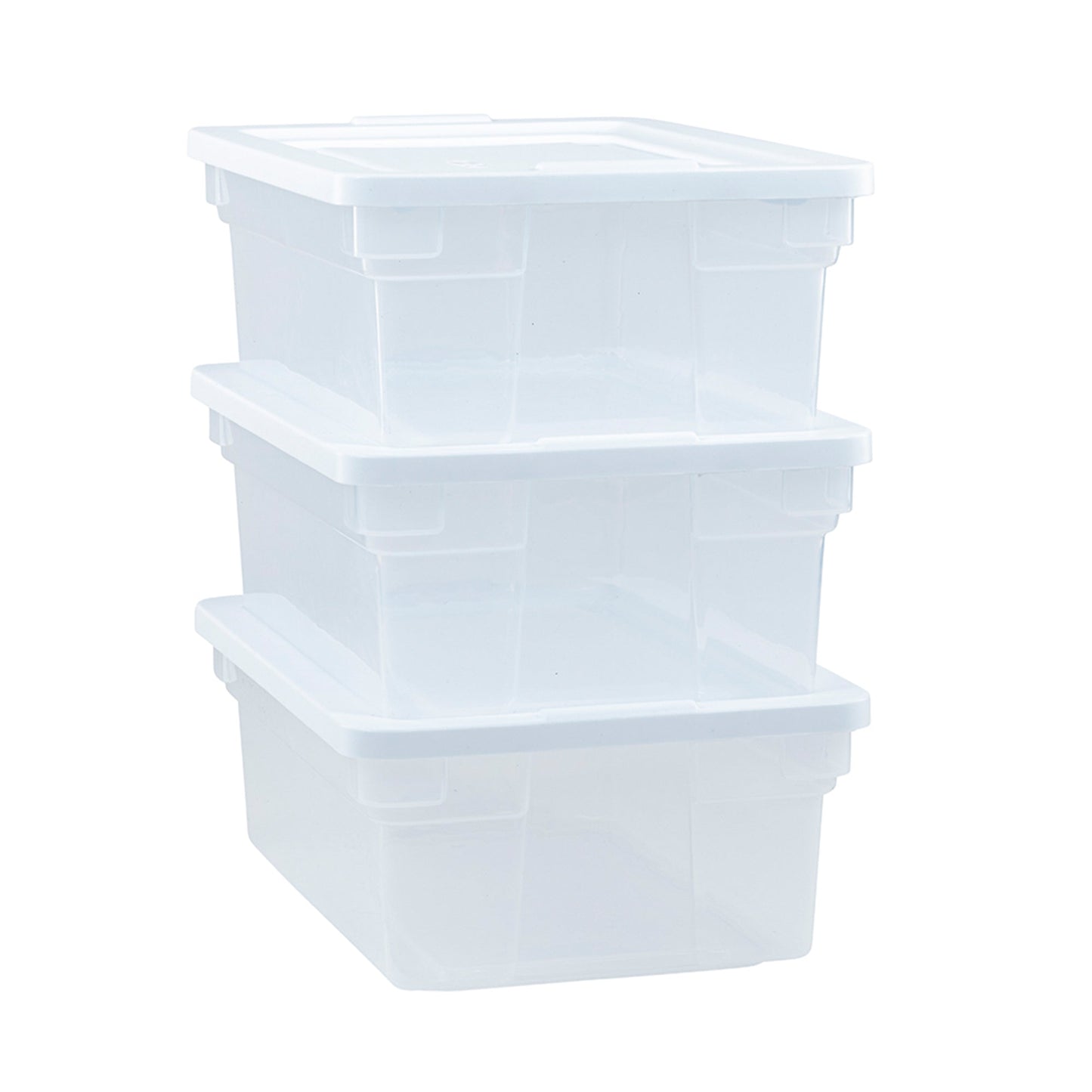 Rubbermaid Classic Clear 12 Quart Stackable Heavy Duty Plastic Storage Bins