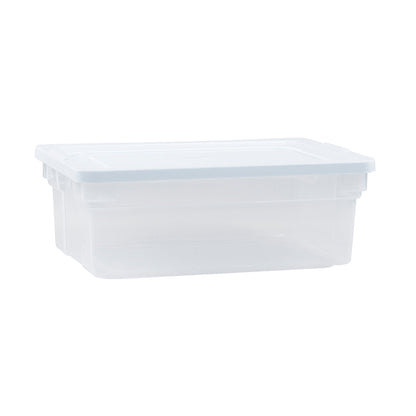 Rubbermaid Classic Clear 12 Quart Stackable Heavy Duty Plastic Storage Bins