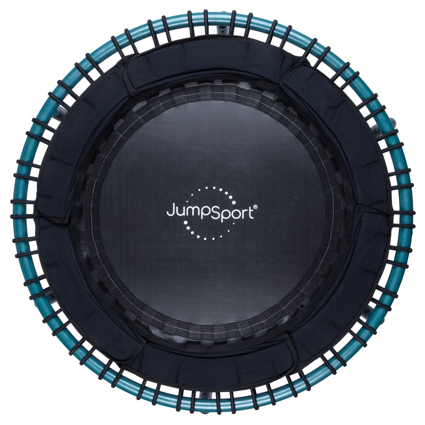 JumpSport 250 Workout Rebounder for Adults, 39" Mini Fitness Trampoline, Teal