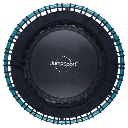 JumpSport 250 Workout Rebounder for Adults, 39" Mini Fitness Trampoline, Teal