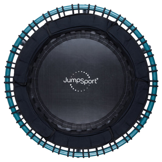 JumpSport 250 Workout Rebounder for Adults, 39" Mini Fitness Trampoline, Teal