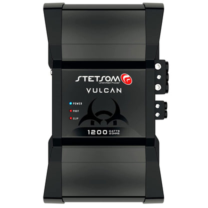 Stetsom Vulcan 1200 1.2K RMS 2 Ohm Stable Mono Car Amplifier with Smart Coolers