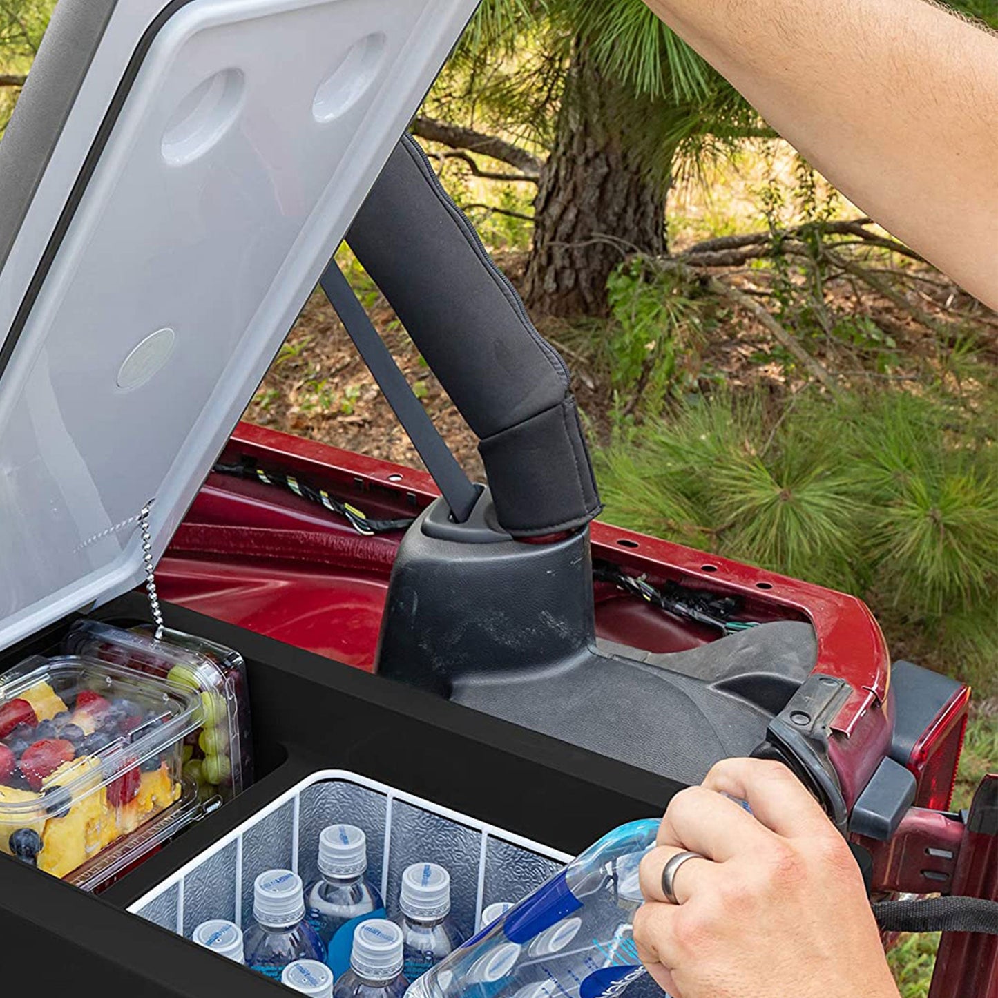 Camco CAM-350 35L Compact Portable Refrigerator/Freezer with LCD Control Panel