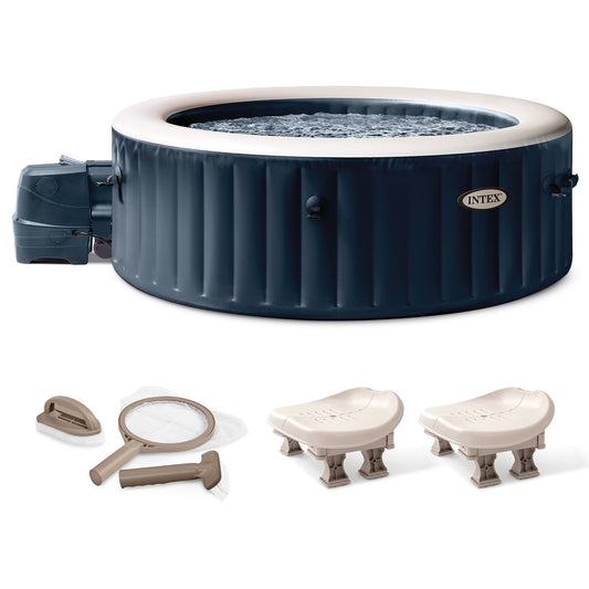 Intex PureSpa Plus Portable Inflatable Hot Tub with Maintenance Kit and 2 Seats