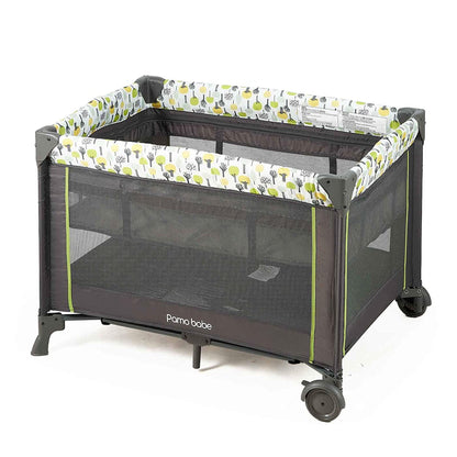 Pamo Babe Bassinet Nursery Center Play Yard Crib with Changing Table, Green