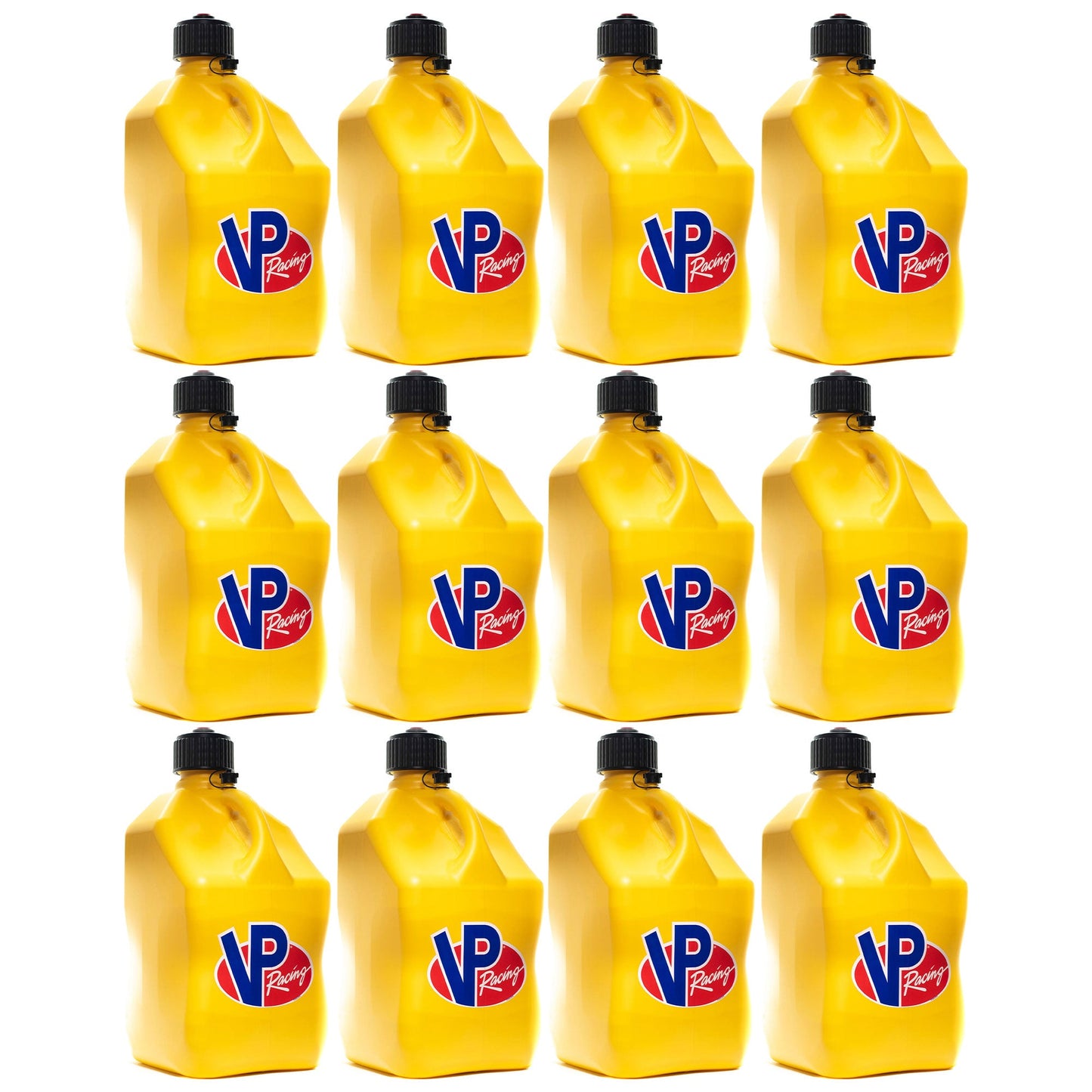 VP Racing 5.5 Gallon Container Utility Jug, Yellow (12 Pack)