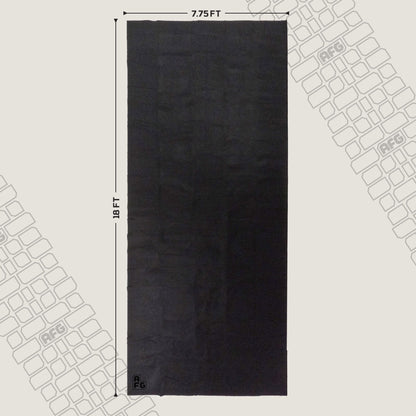 AutoFloorGuard AFG8018 17 Foot x 7.3 Foot Medium Size Garage Carpet Mat, Black