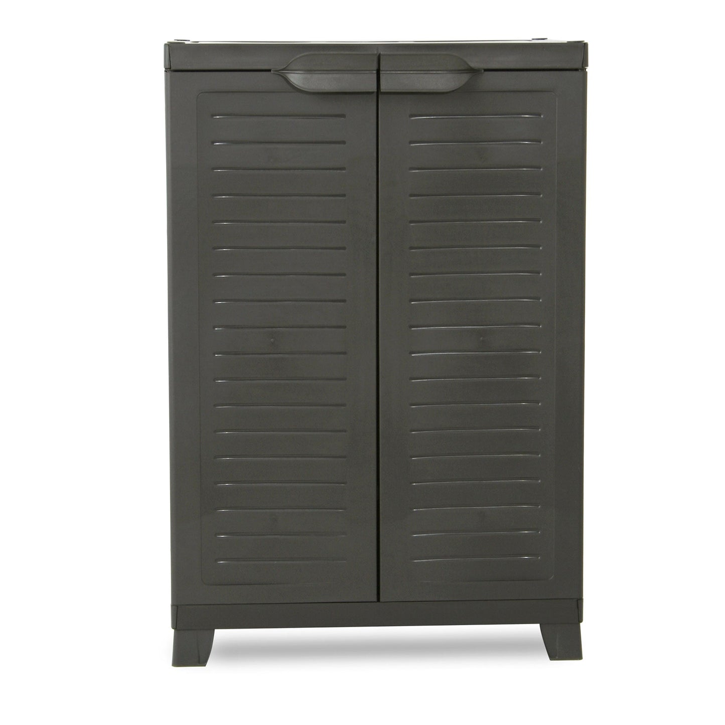 RAM Quality Products ELITE Adjustable 2 Shelf Storage Utility Cabinet, Dark Gray