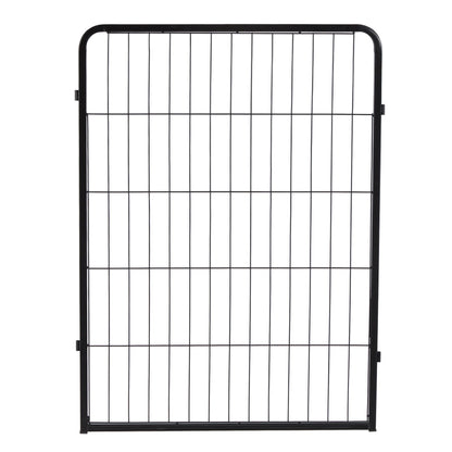 JOMEED Indoor and Outdoor 8-Panel, 32-Inch High Dog Pet Playpen with Door, Black