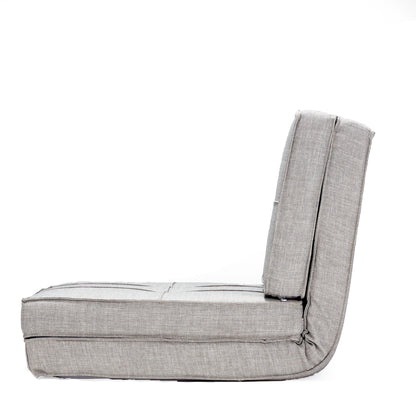 JOMEED 5 Position Adjustable Space Saving Convertible Flip Sleeper Chair, Gray