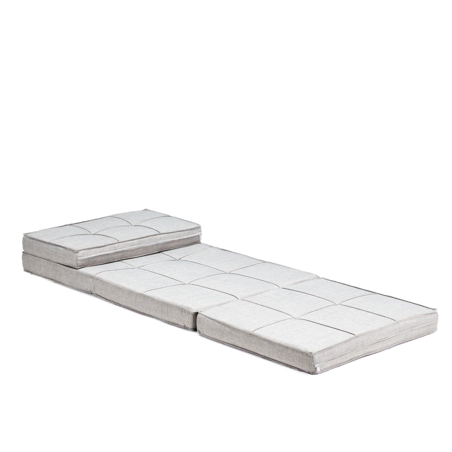 JOMEED 5 Position Adjustable Space Saving Convertible Flip Sleeper Chair, Gray