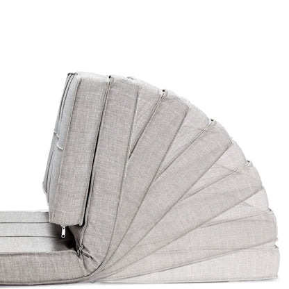 JOMEED 5 Position Adjustable Space Saving Convertible Flip Sleeper Chair, Gray