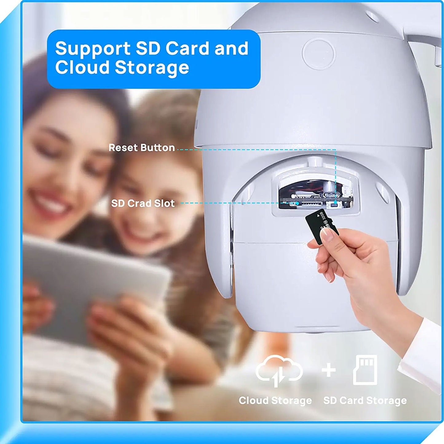 Hiseeu 3MP Outdoor Solar Powered Wireless Security Camera w/ Color Night Vision