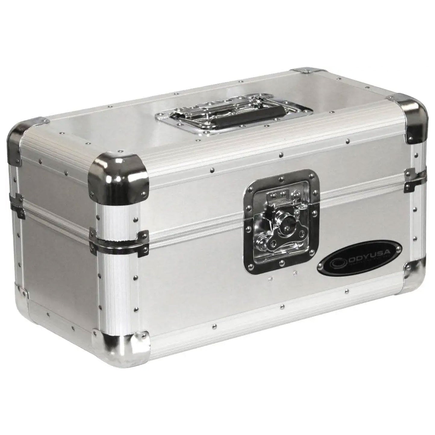 Odyssey Krom Series Record/Utility Case for 120 7-Inch Vinyl Records, Silver