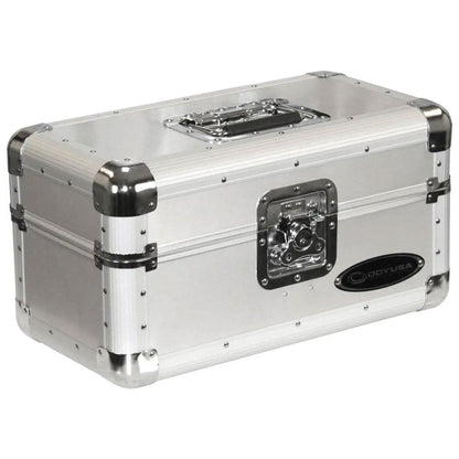Odyssey Krom Series Record/Utility Case for 120 7-Inch Vinyl Records, Silver