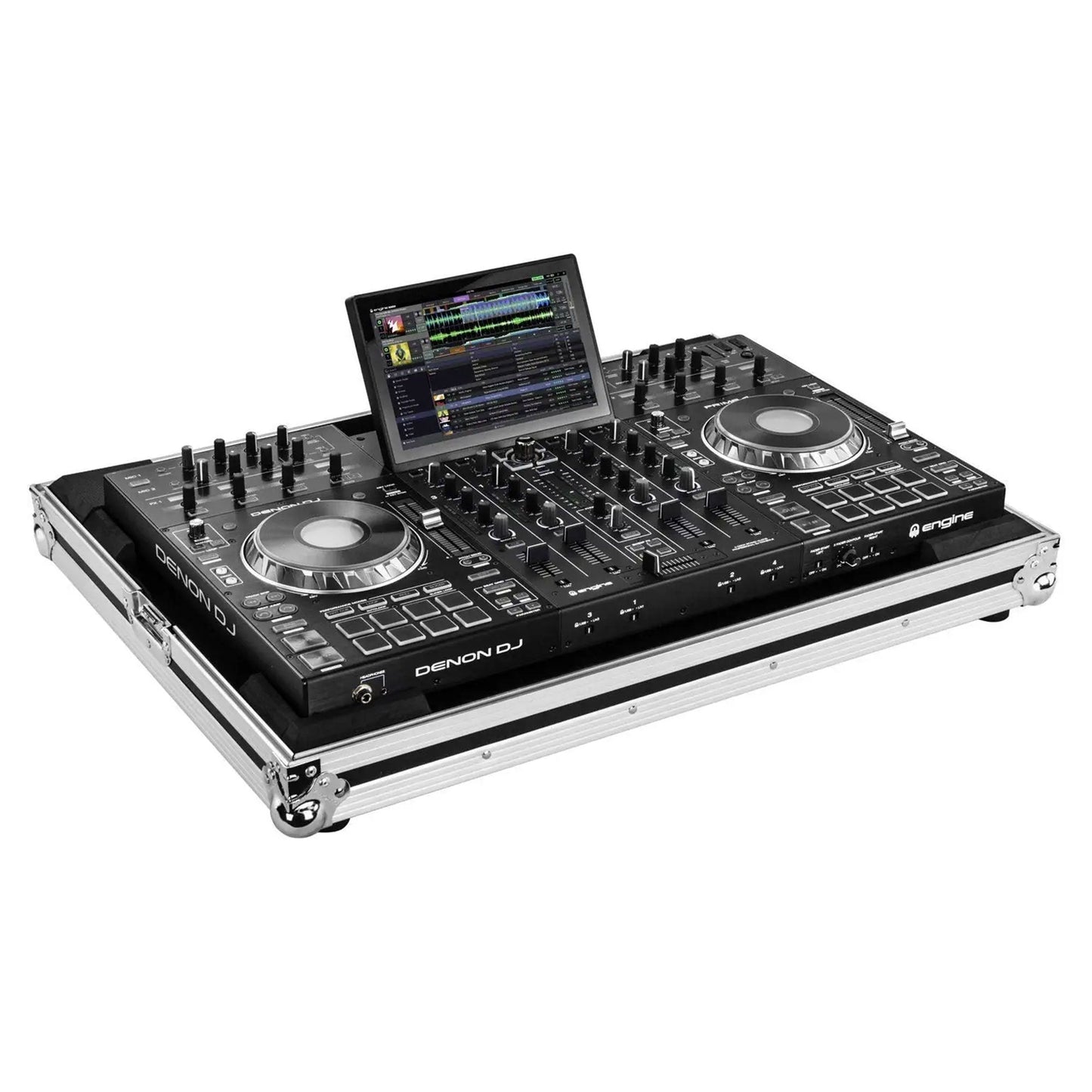 ODYSSEY FZDNPRIME4 Denon Prime 4 Low Profile DJ Controller System Flight Case
