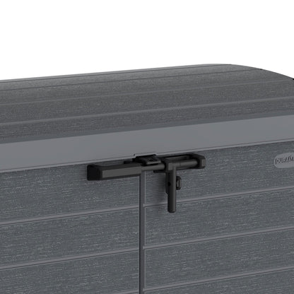 Duramax CedarGrain StoreAway 1200L Outdoor Deck & Garden Storage Box, Charcoal