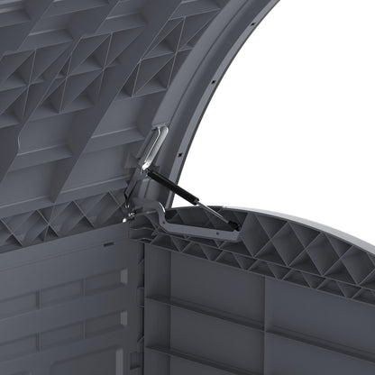 Duramax CedarGrain StoreAway 1200L Outdoor Deck & Garden Storage Box, Charcoal