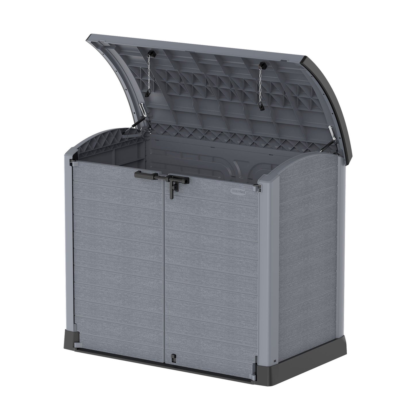 Duramax CedarGrain StoreAway 1200L Outdoor Deck & Garden Storage Box, Charcoal