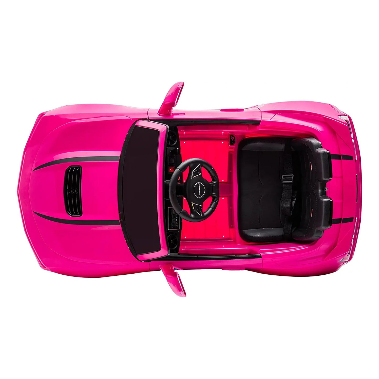 Dakott 2021/2022 Chevy Camaro Racing 2SS Battery Powered Ride On Car Toy, Pink